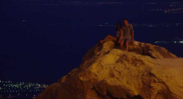 Liezl and I at the top of Jebel Hafeet