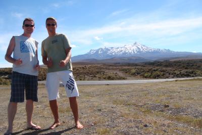 The German and the Kiwi on the desert road near Ruapehu